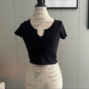 Black Crop Top